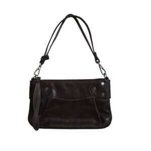 Ruehl No. 925 Brown Leather Mini Shoulder Bag/Clutch